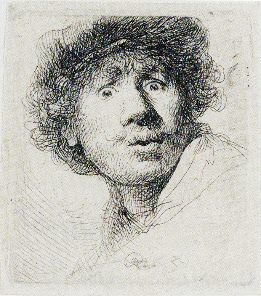 Rembrandt - Self-portrait with Eyes Wide Open