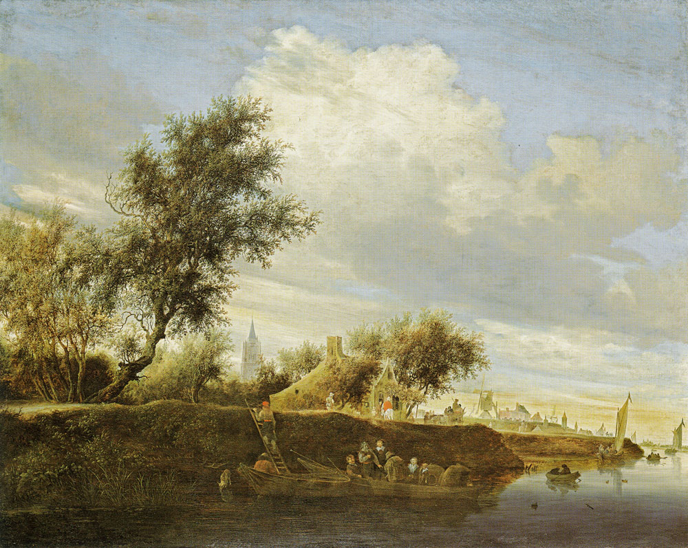 Salomon van Ruysdael - Ferry near Gorinchem