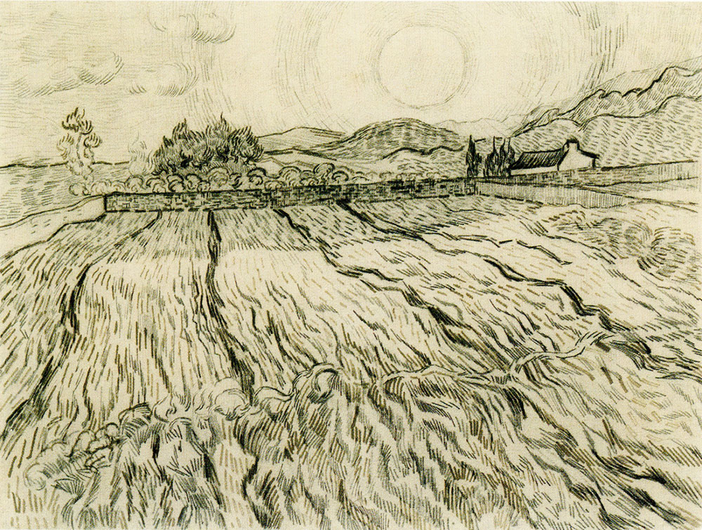 Vincent van Gogh - Enclosed Field with Rising Sun
