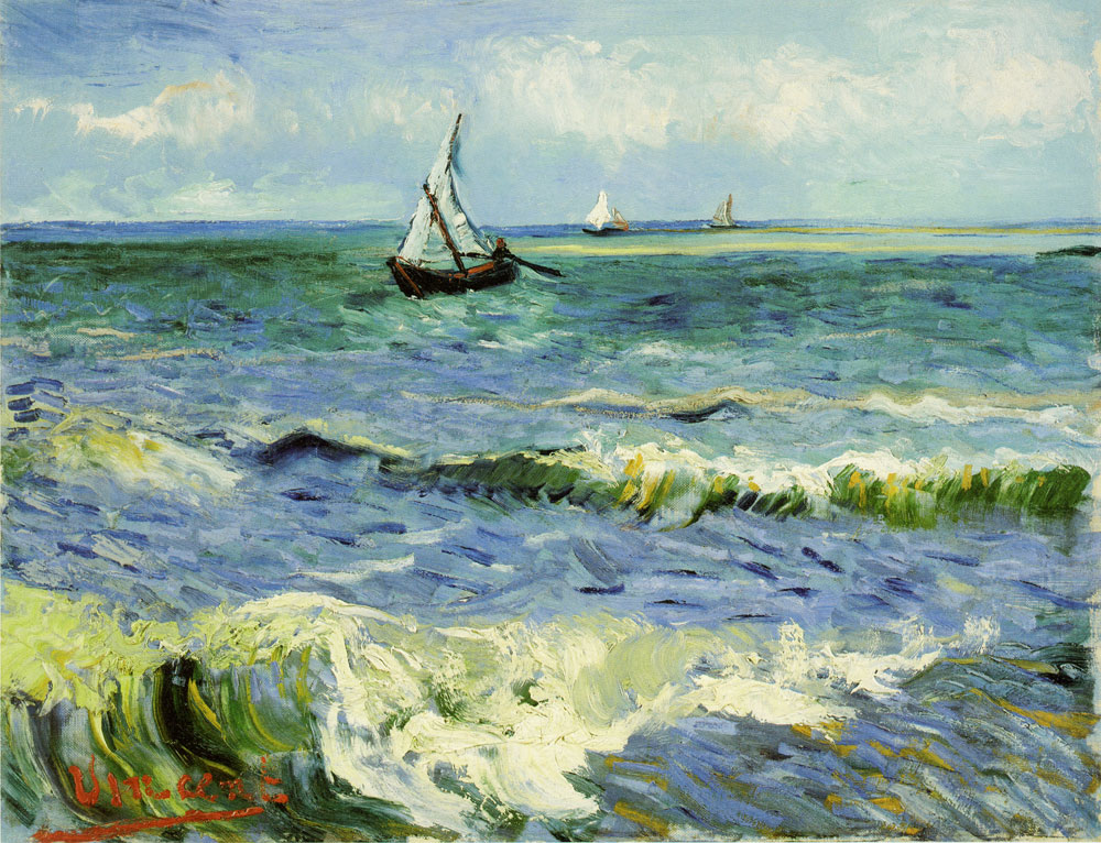 Vincent van Gogh - A Fishing Boat at Sea