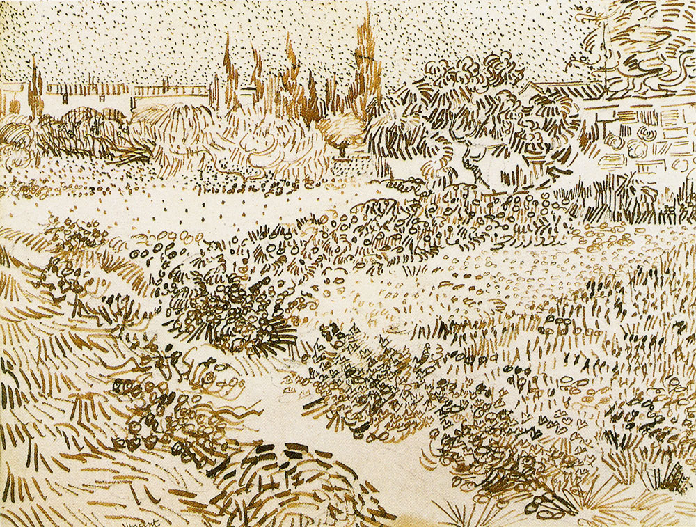Vincent van Gogh - Garden with Flowers