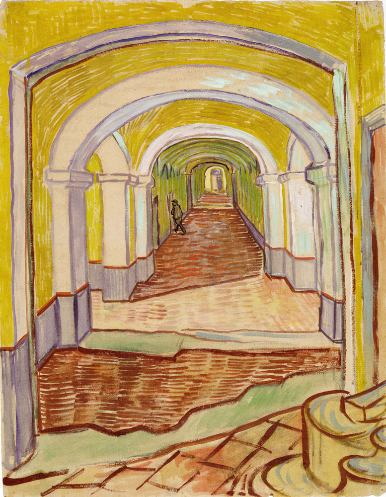 Vincent van Gogh - A Passageway at the Asylum