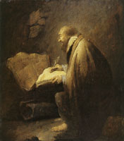 Benjamin Gerritsz. Cuyp Writing Hermit