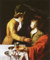 Attributed to Gerrit Willemsz. Horst Esau Selling His Birthright to Jacob