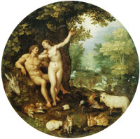 Jan Brueghel the Elder and Hendrick de Clerck The Garden of Eden with the Fall of Man