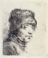 Jan Lievens Young Man in a Fur Cap, state 1