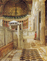 Lawrence Alma-Tadema Interior of the Church of San Clemente, Rome