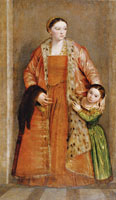 Paolo Veronese Livia da Porto Thiene and Her Daughter Porzia
