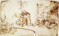 Rembrandt Christ on the Mount of Olives