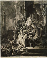 Rembrandt Christ before Pilate: Large Plate