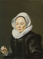 Thomas de Keyser Portrait of a Woman with a Balance