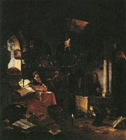 Thomas Wijck The Alchemist and Death