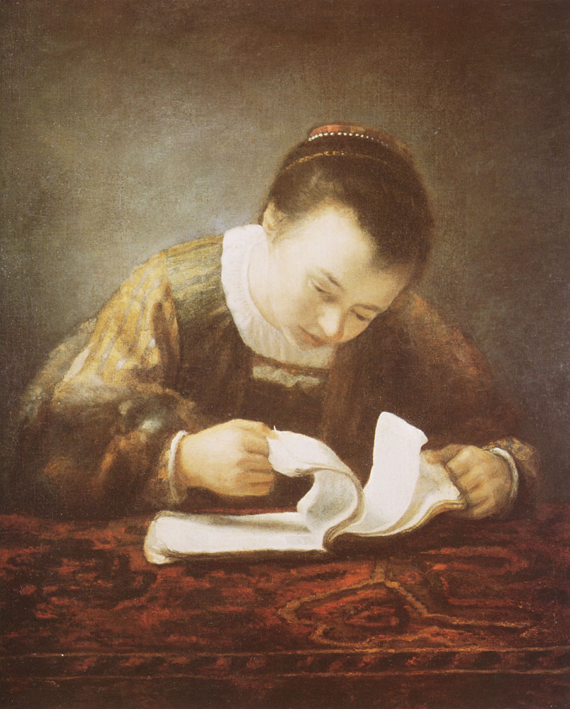 Abraham van Dijck - Girl Reading