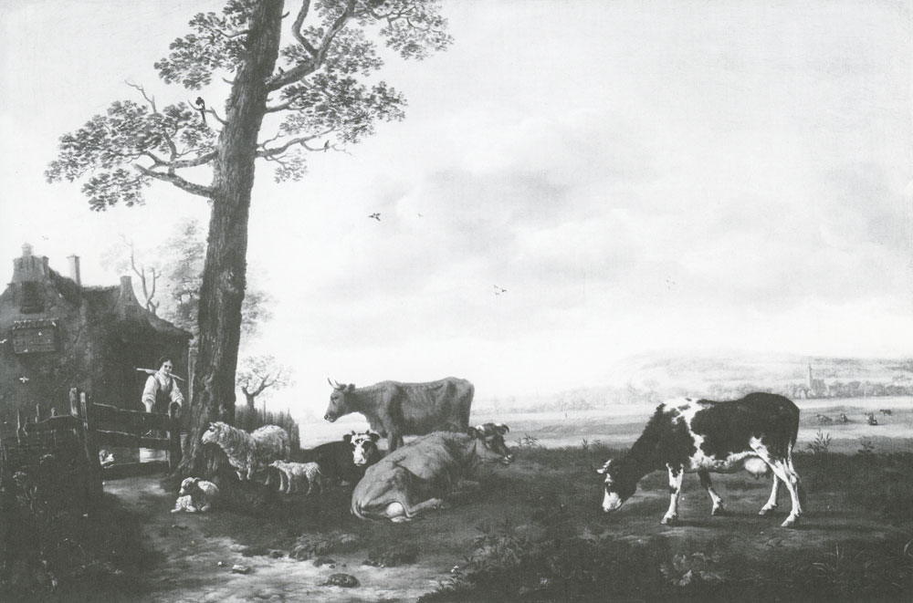 Anthonie van Borssom - Landscape with cows