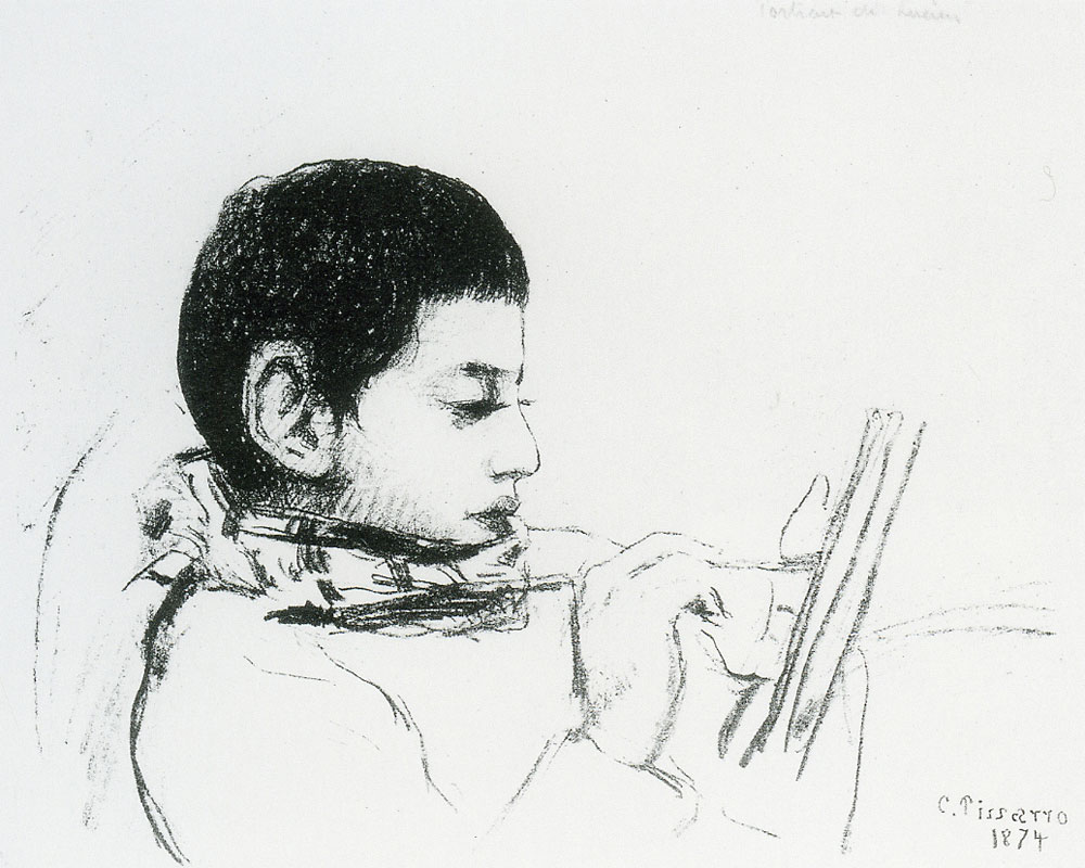 Camille Pissarro - Portrait of the Artist's Son, Lucien