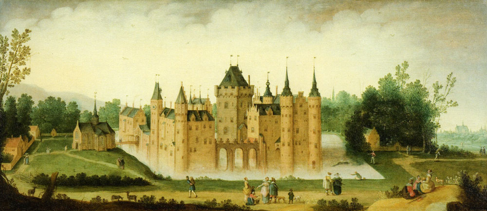 Claes Jacobsz. van der Heck - View of the Castle of Egmond aan den Hoef