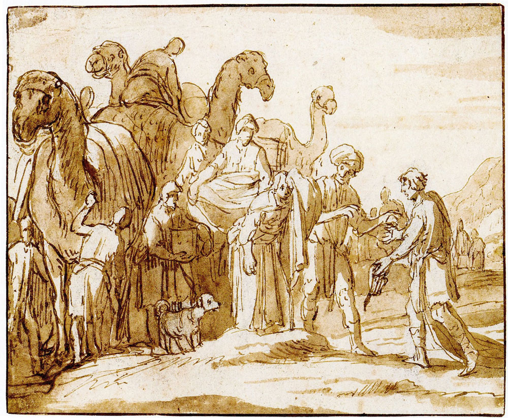 Claes Cornelisz. Moeyaert - The meeting of Isaac and Rebecca