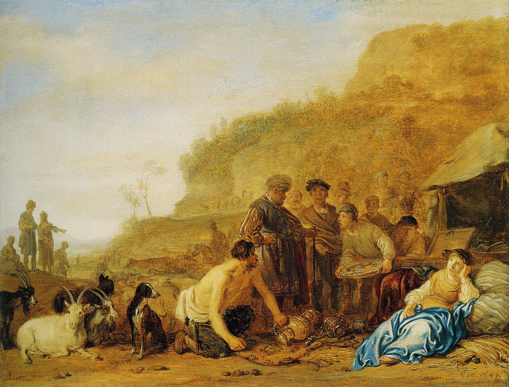 Claes Cornelisz. Moeyaert - Laban Searching for His Gods