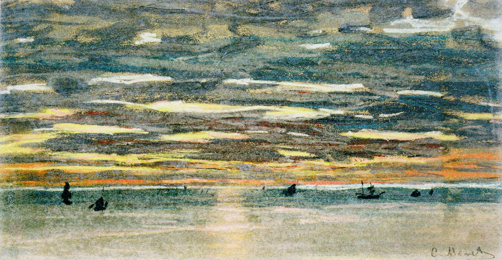 Claude Monet - Sunset over the Sea