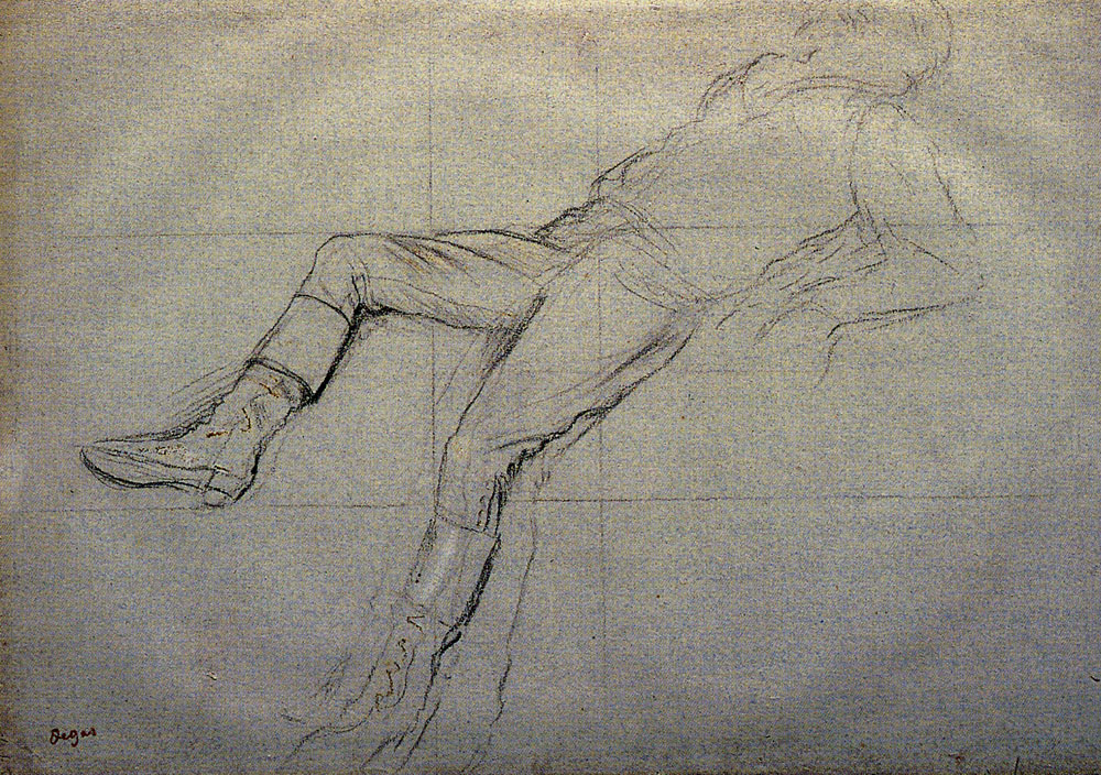 Edgar Degas - The Fallen Jockey