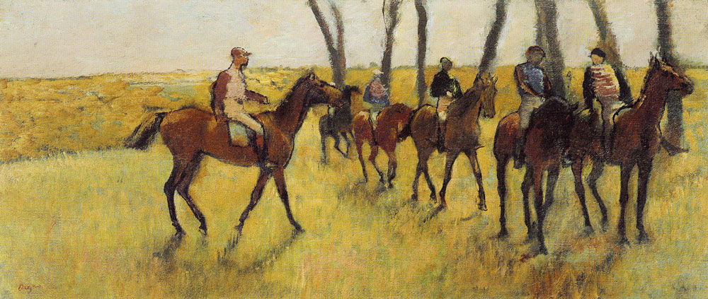 Edgar Degas - Hacking to the Track