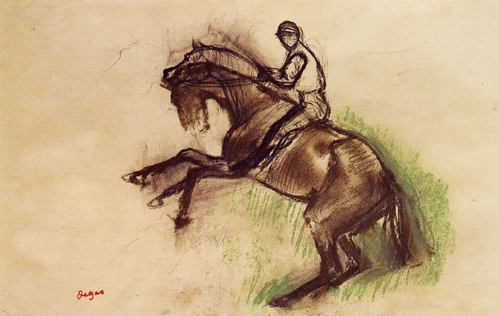 Edgar Degas - Jockey on a Rearing Horse