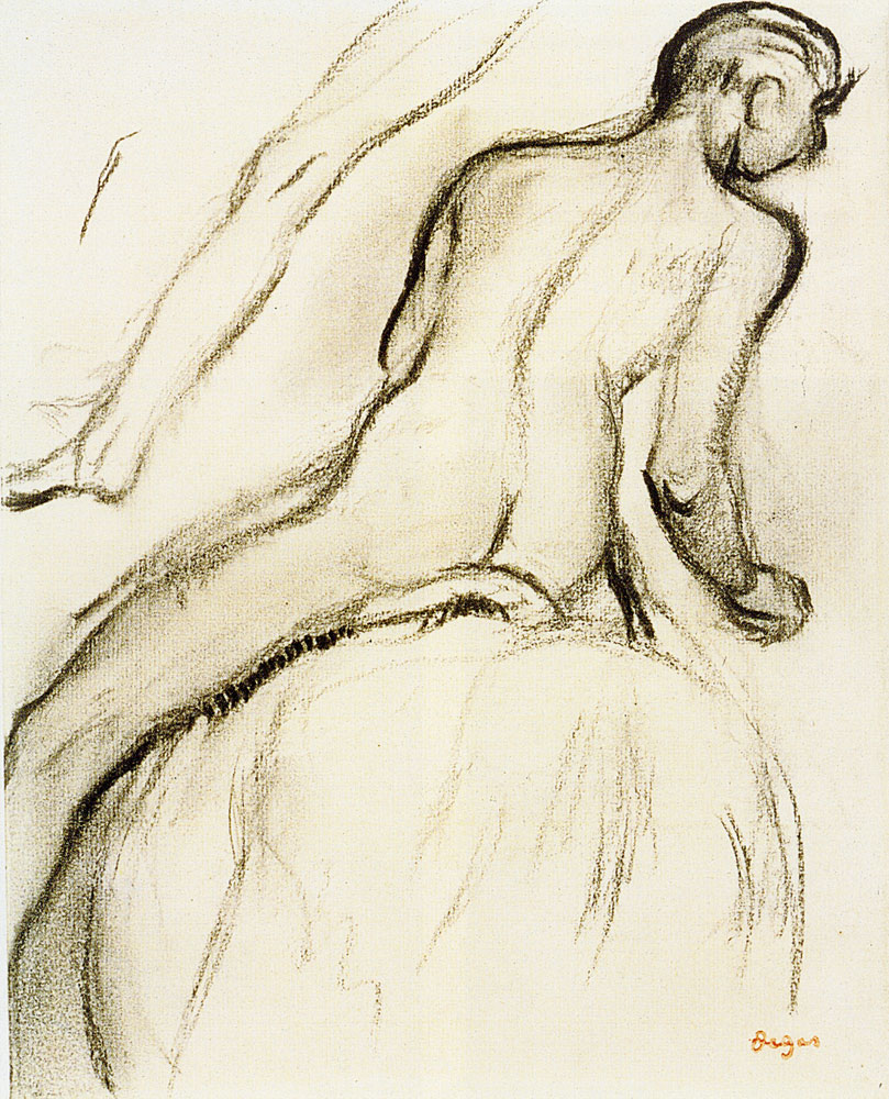 Edgar Degas - Nude Study of a Jockey