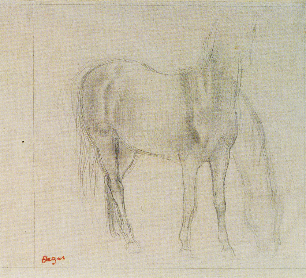 Edgar Degas - Study of a Horse
