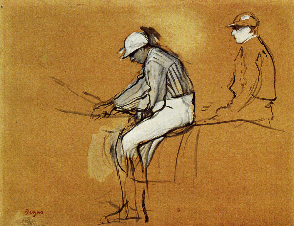 Edgar Degas - Two Jockeys
