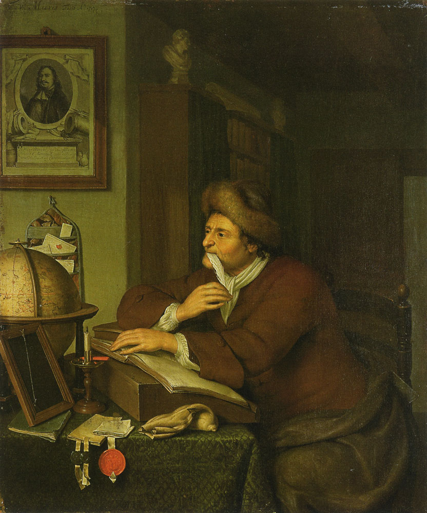 Frans van Mieris the Younger - A scholar at his desk