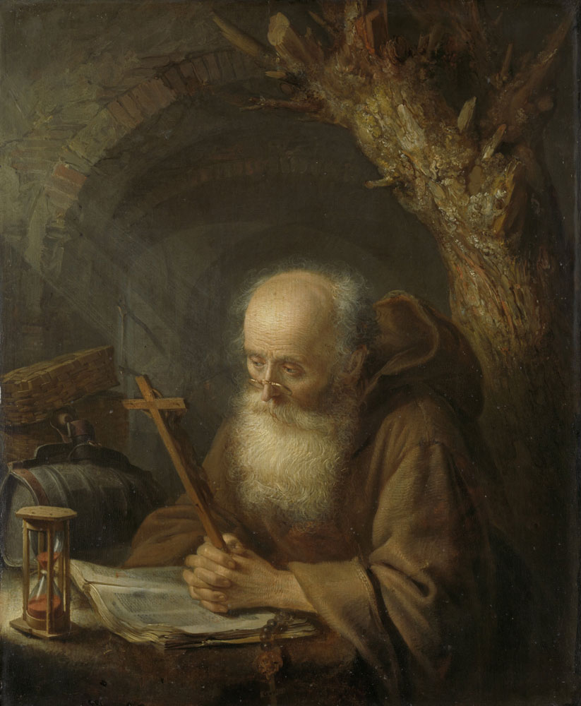 Gerard Dou - A hermit