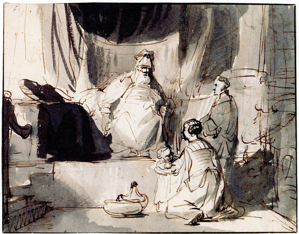 Gerbrand van den Eeckhout - Hannah presents her son Samuel to the high priest Eli