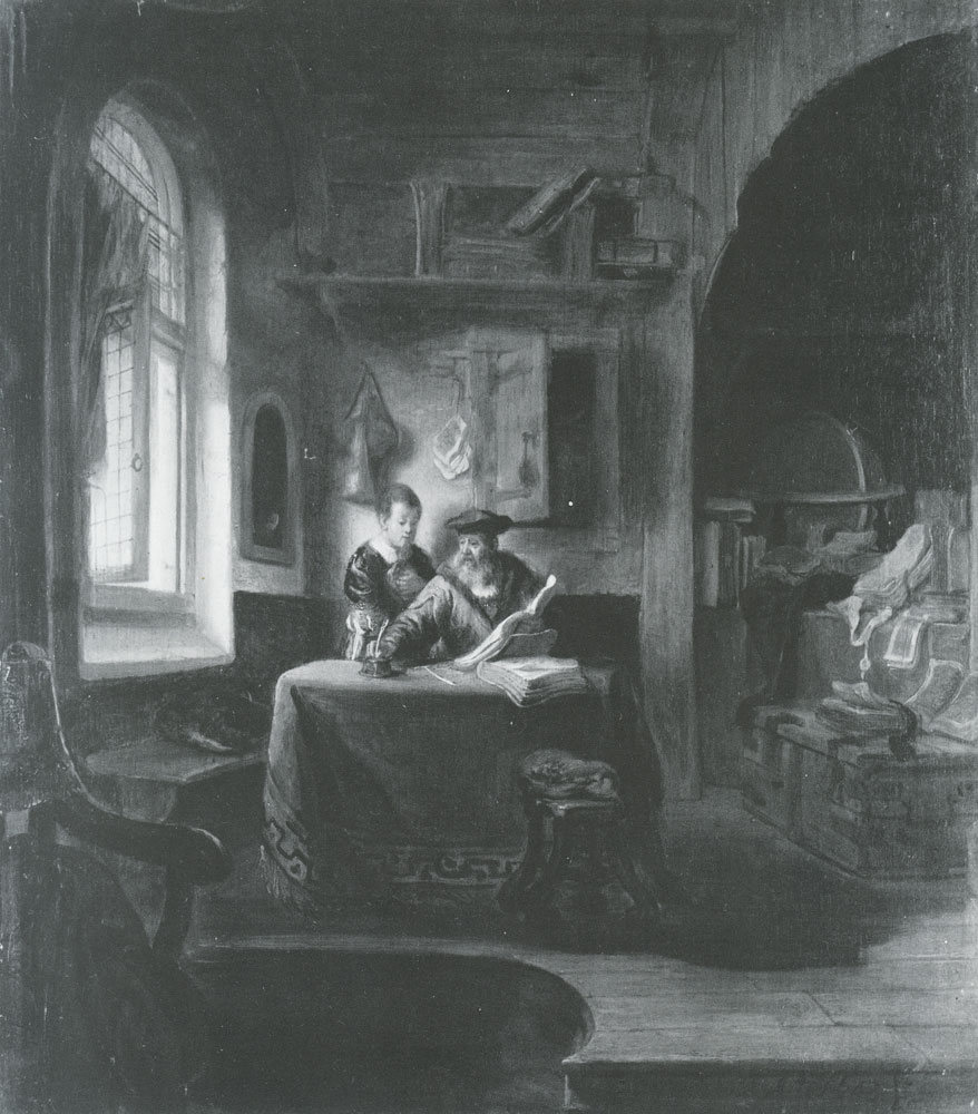 Gerbrand van den Eeckhout - A scholar with a pupil