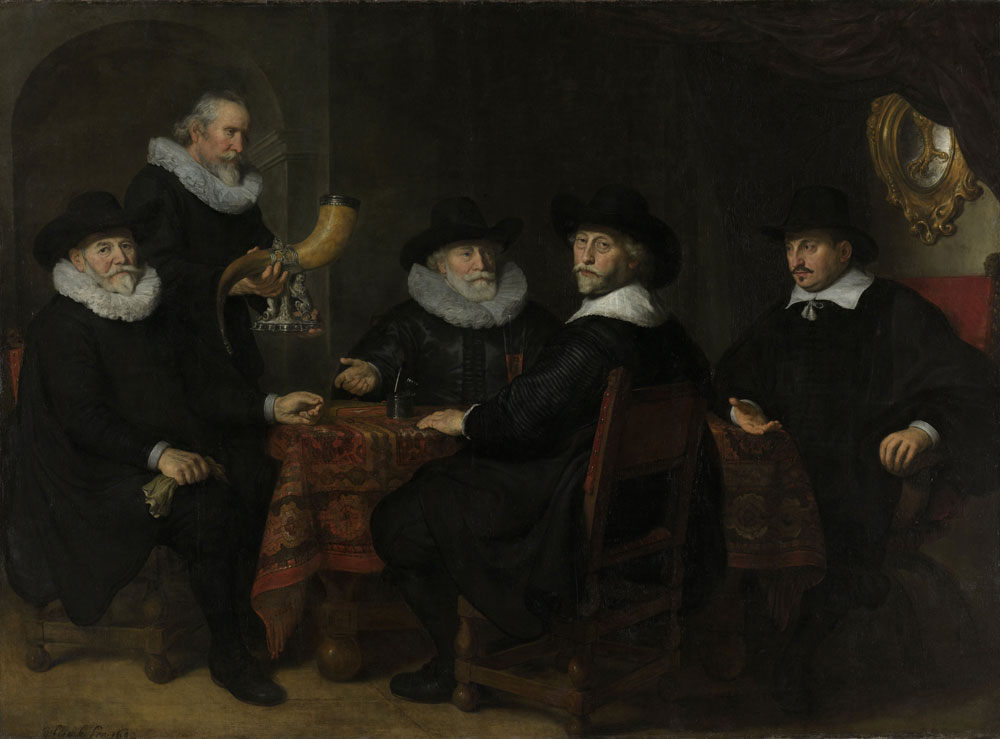 Govert Flinck - Four Governors of the Arquebusiers Civic Guard