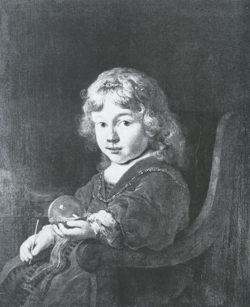 Govert Flinck - Portrait of a Boy as 'Homo Bulla'