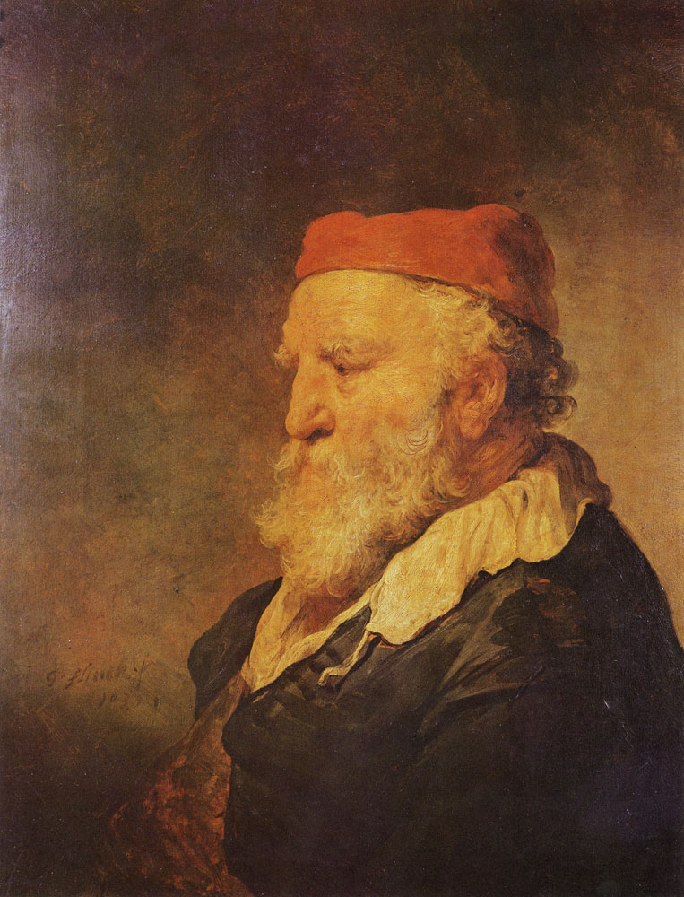 Govert Flinck - Old man with a red cap