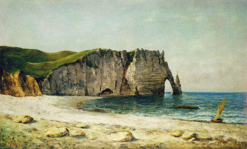 Gustave Courbet - Cliff at Êtretat