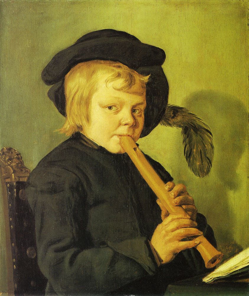Haarlem School? - Boy with a recorder