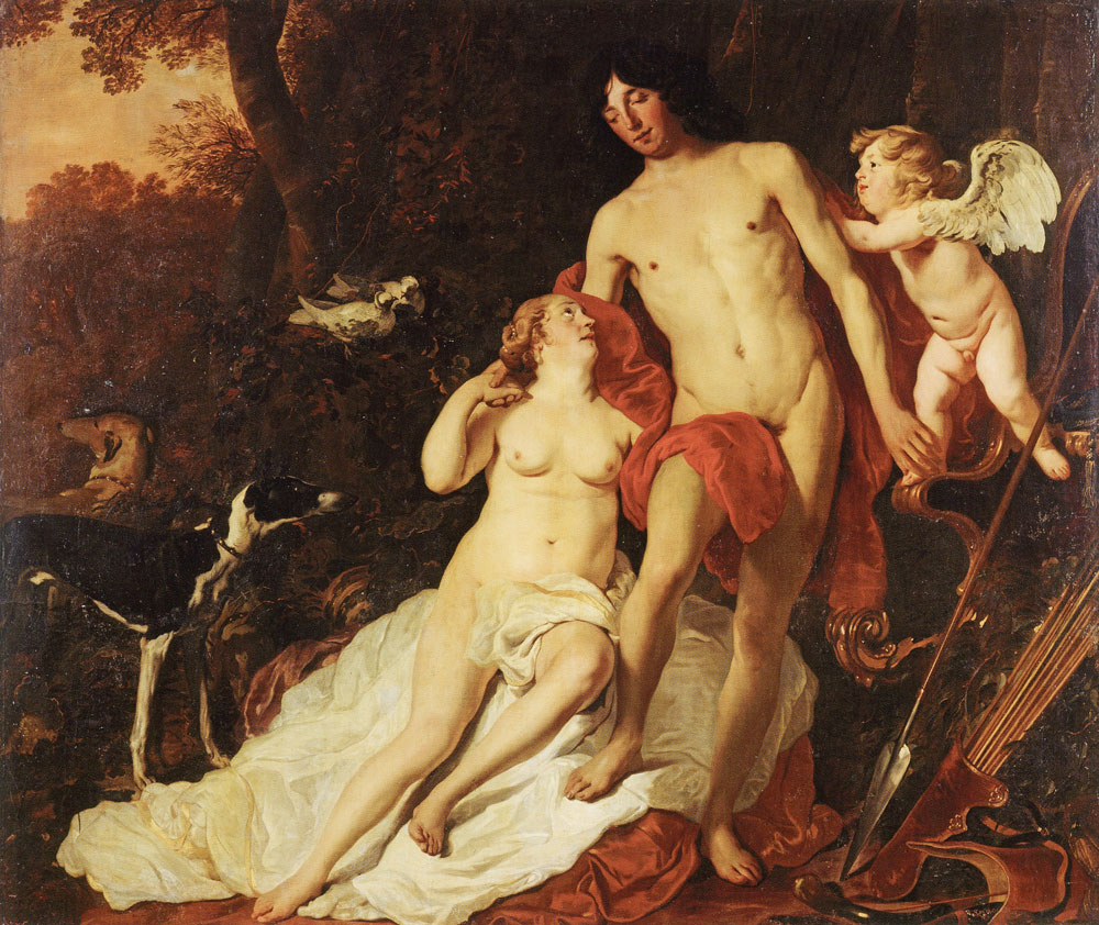 Jacob Backer - Venus, Adonis and Amor