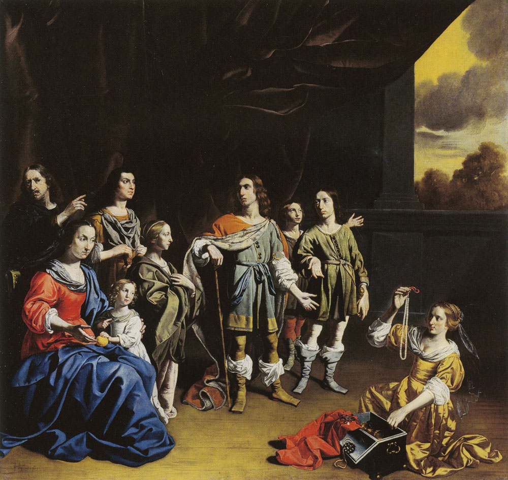 Jan van Bijlert - Family Group as Cornelia, Mother of the Gracchi, Showing Her Children