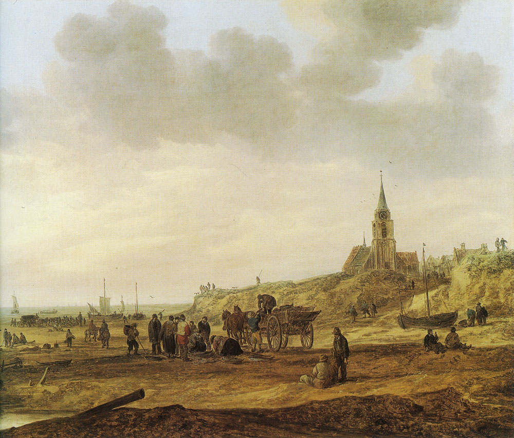Jan van Goyen - Beach scene