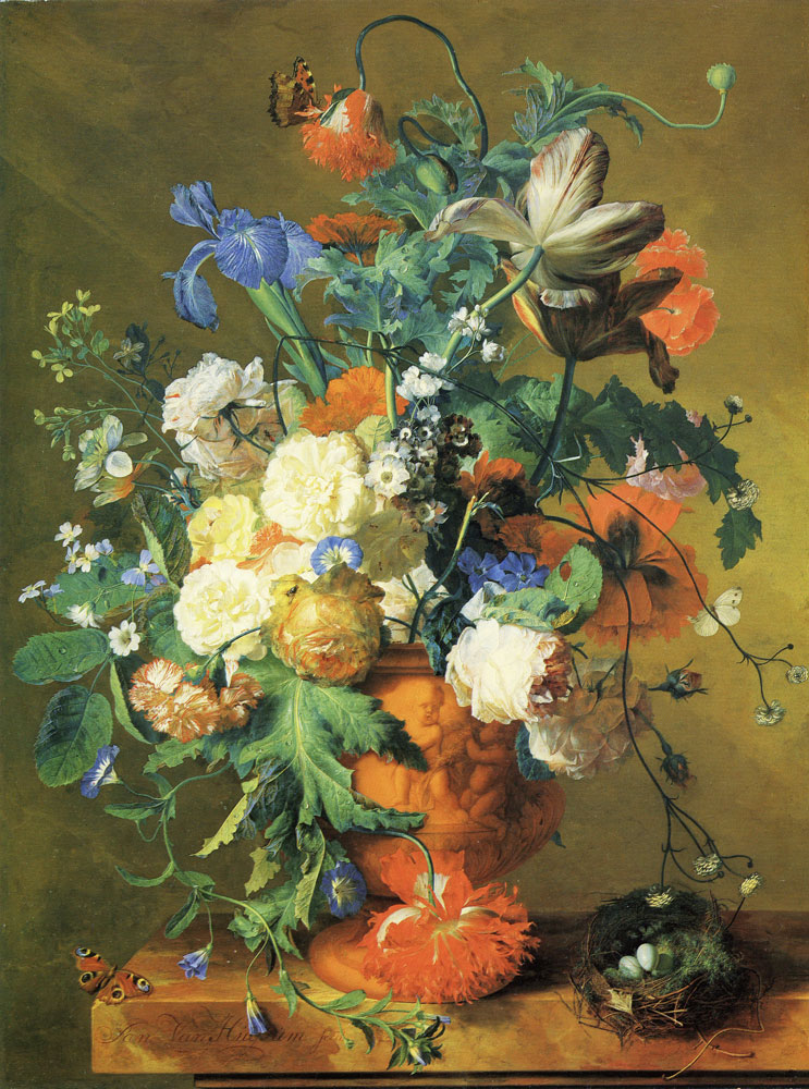 Jan van Huysum - Flowers in an Urn