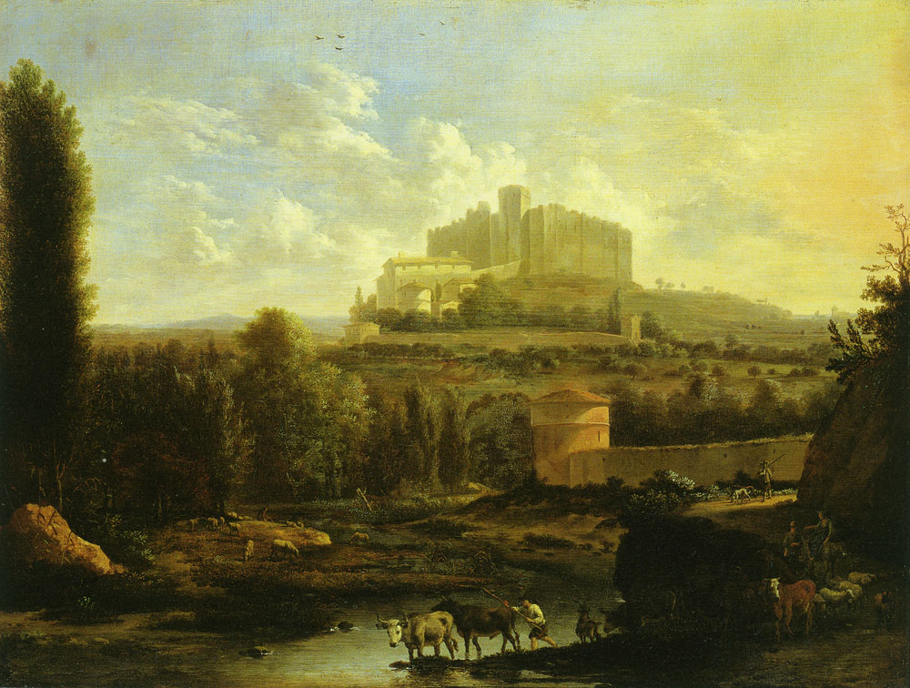 Frederick de Moucheron and Adriaen van de Velde - Landscape with Francheville castle