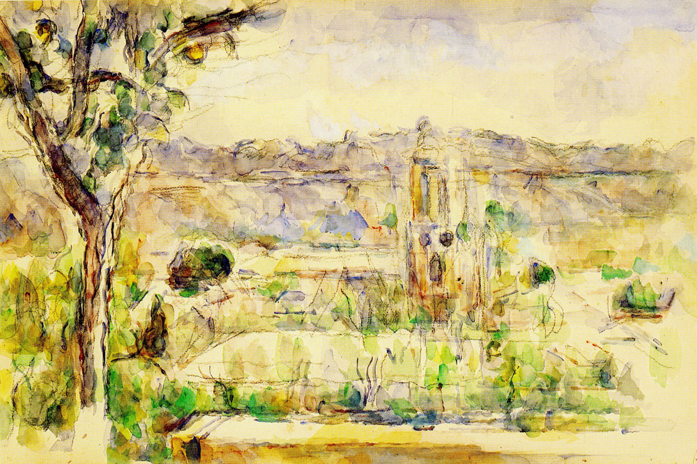 Paul Cezanne - The Cathedral of Aix Seen from the Studio of the Artist at Les Lauves