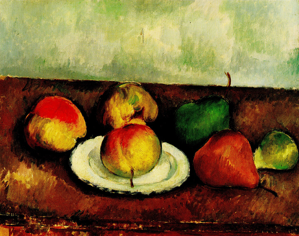 Paul Cezanne - Still Life with Fruits and Plate