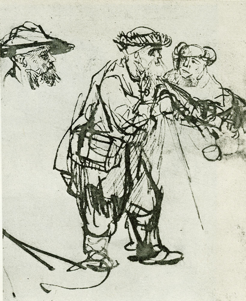 Rembrandt - Blind Old Man Guided by a Woman