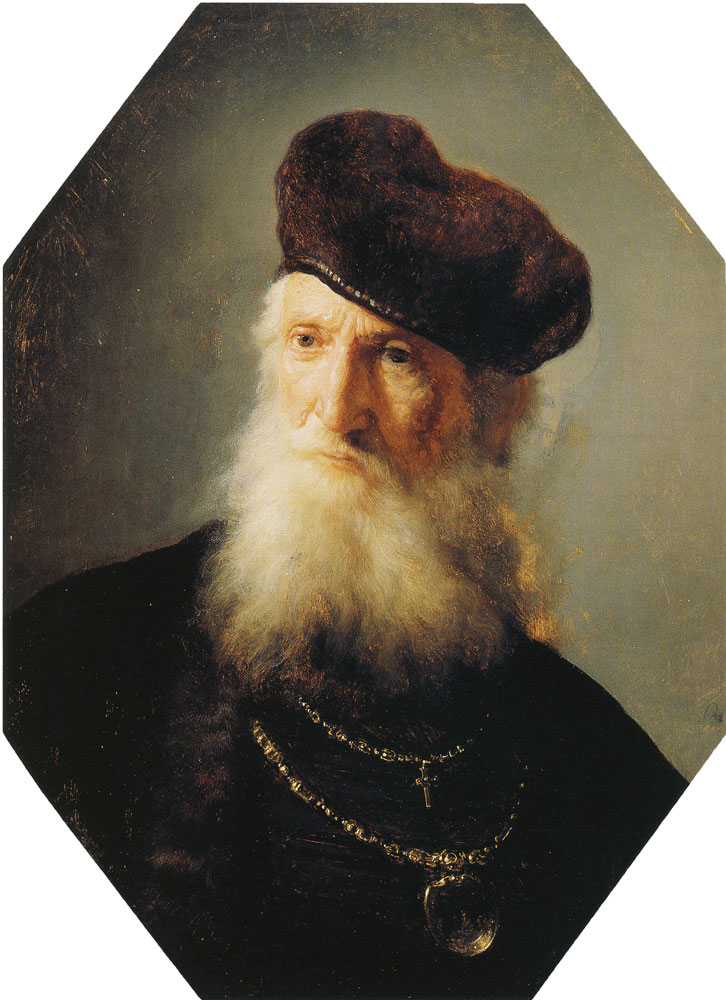 Studio follower of Rembrandt - Bust of a Bearded Old Man