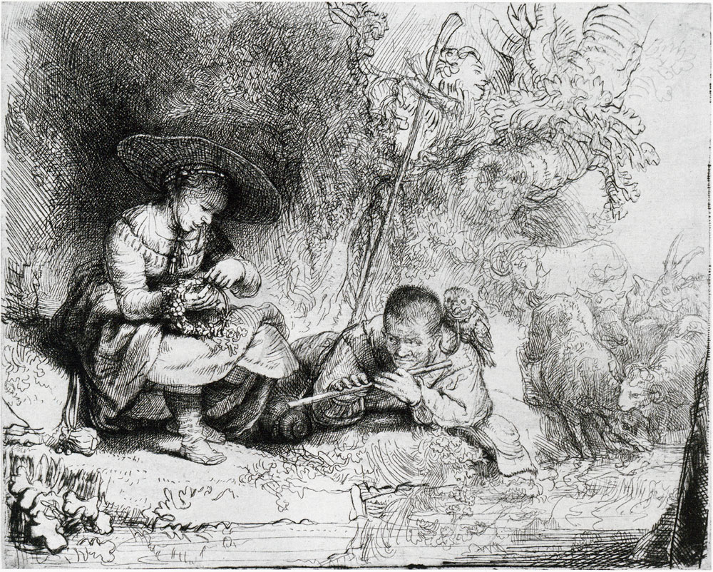 Rembrandt - The Flute Player