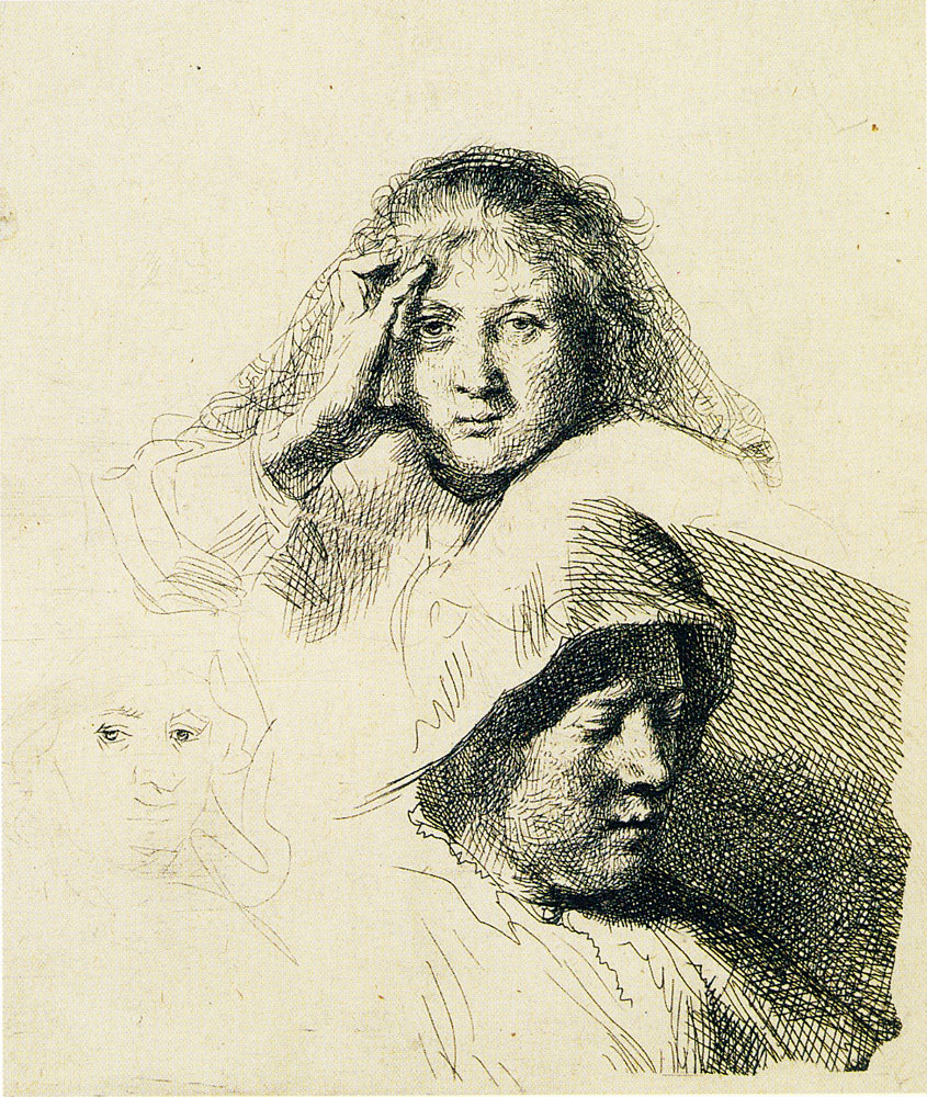 Rembrandt - Three Women's Heads