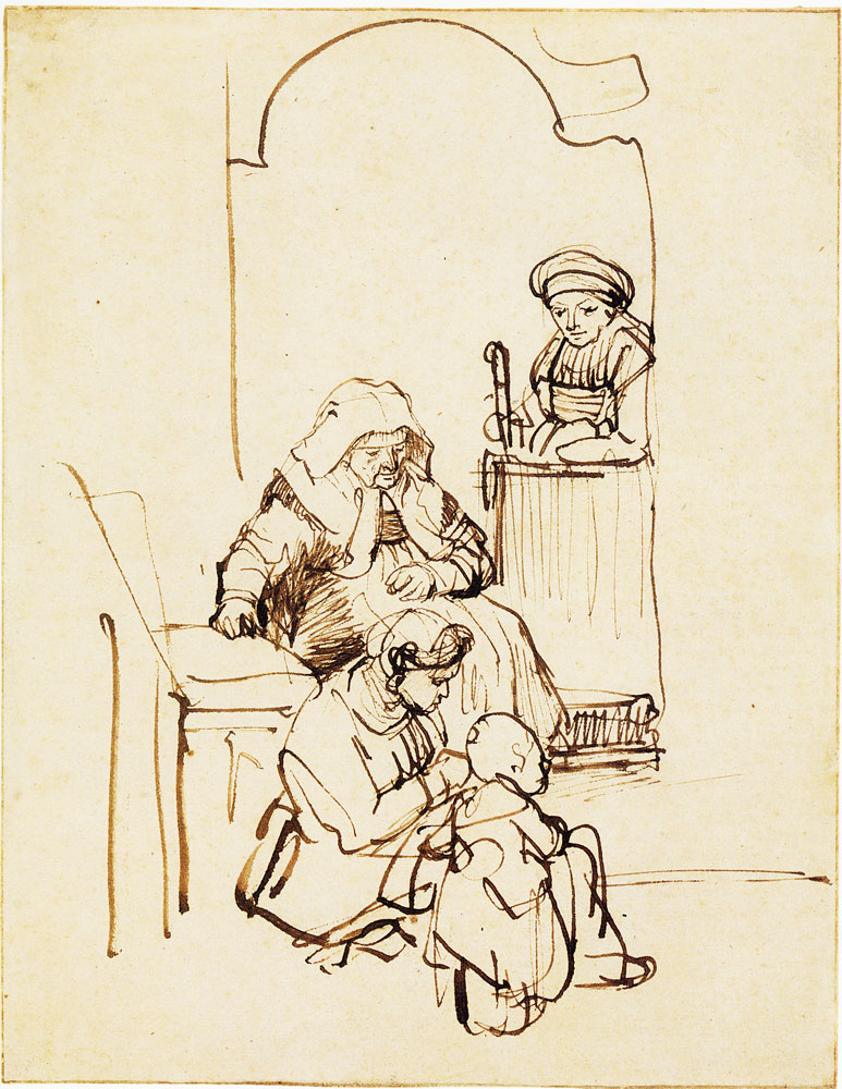 Rembrandt - Three Women and a Child